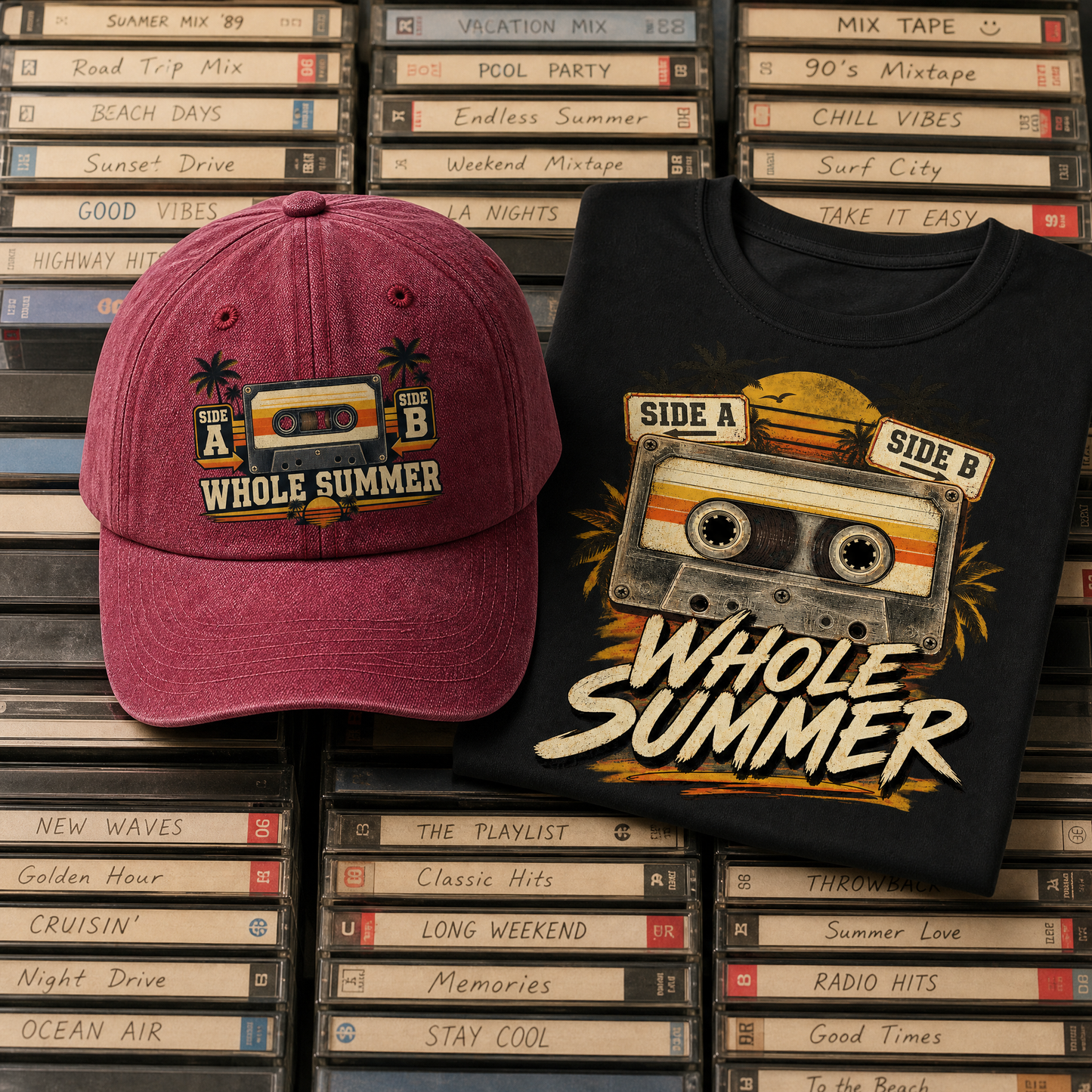 "Side A Side B Whole Summer" Vintage T-Shirt