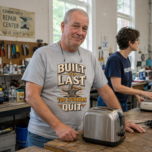 "Built To Last. Too Stubborn To Quit" Vintage T-Shirt