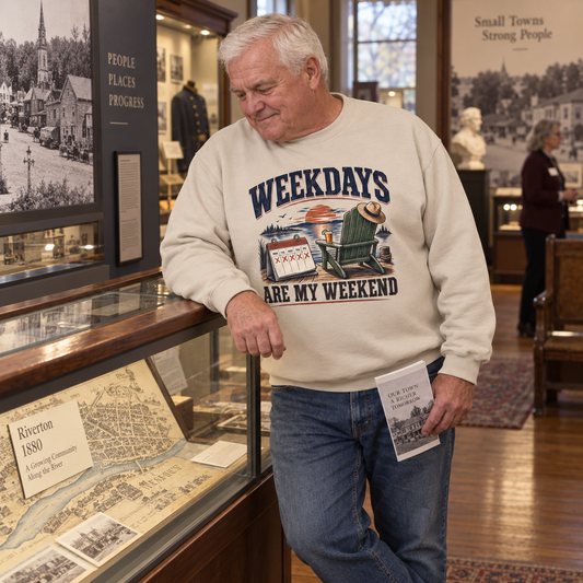 "Weekdays Are My Weekend" Vintage Sweatshirt