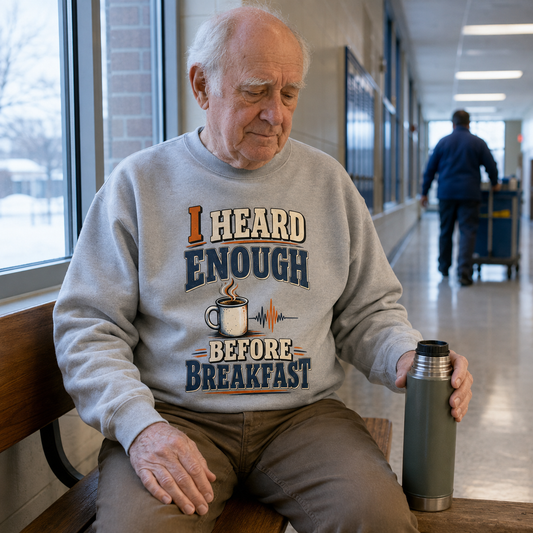 "I Heard Enough Before Breakfast" Vintage Sweatshirt