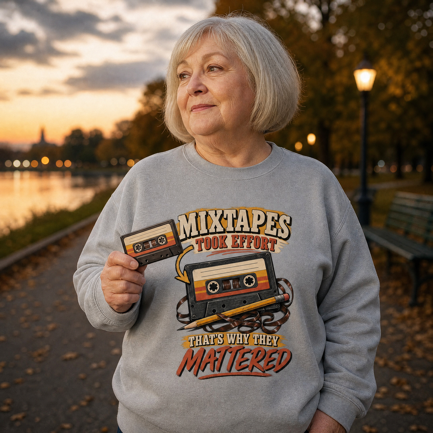 "Mixtapes Took Effort. That's Why They Mattered" Vintage Sweatshirt
