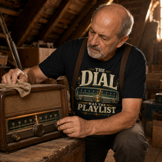 "The Dial Was The Playlist" Vintage T-Shirt