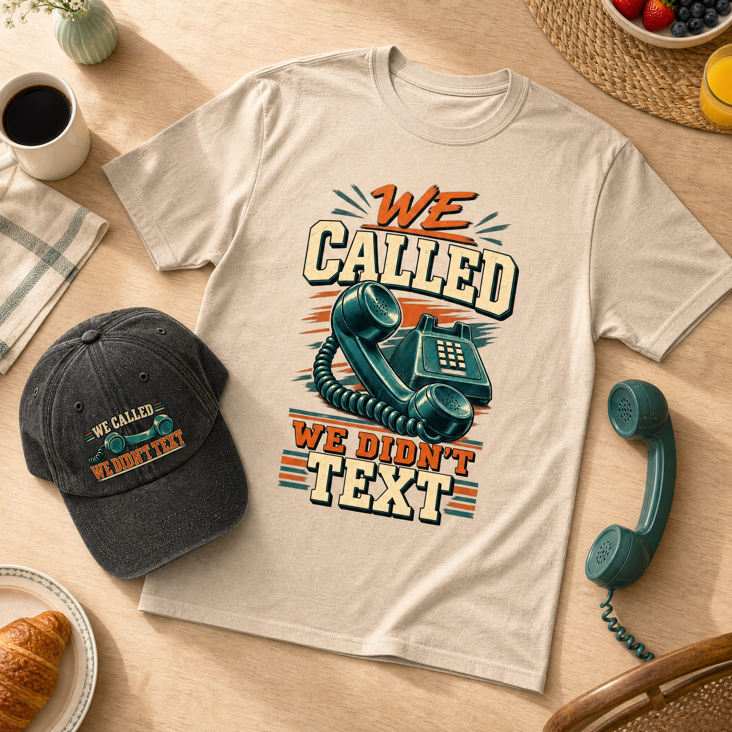 "We Called. We Didn't Text" Vintage Washed Cap