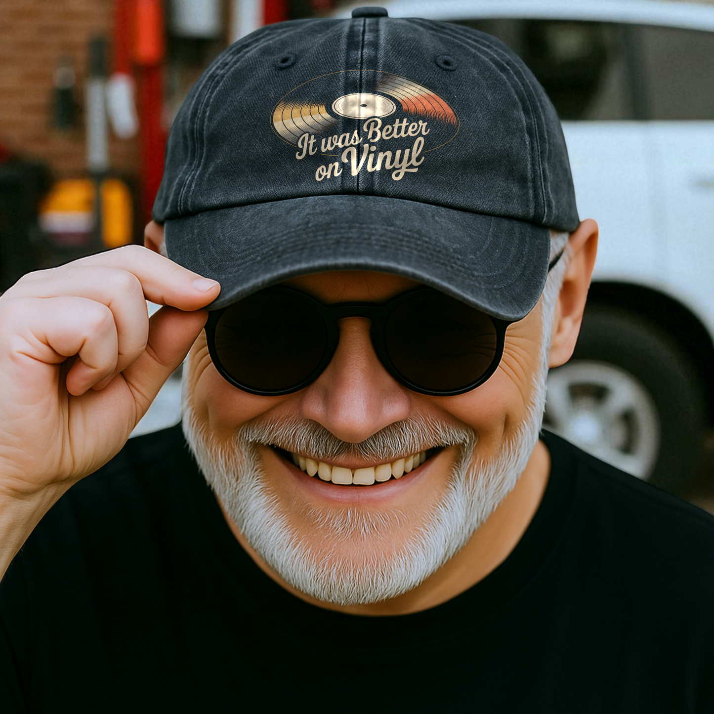 "It Was Better On Vinyl" Retro Music Lover Cap