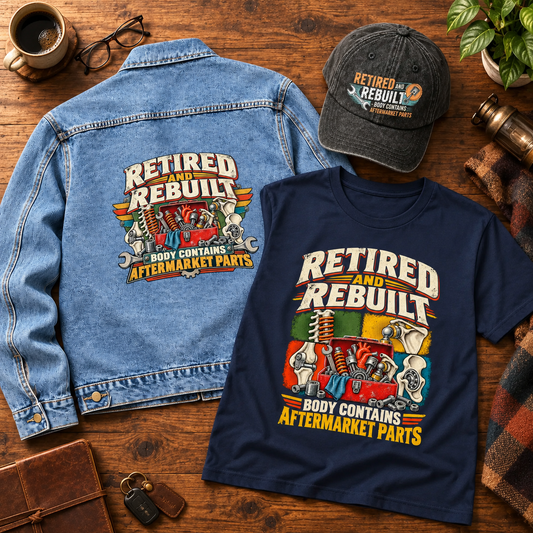 "Retired And Rebuilt. Body Contains Aftermarket Parts" Vintage Denim Jacket