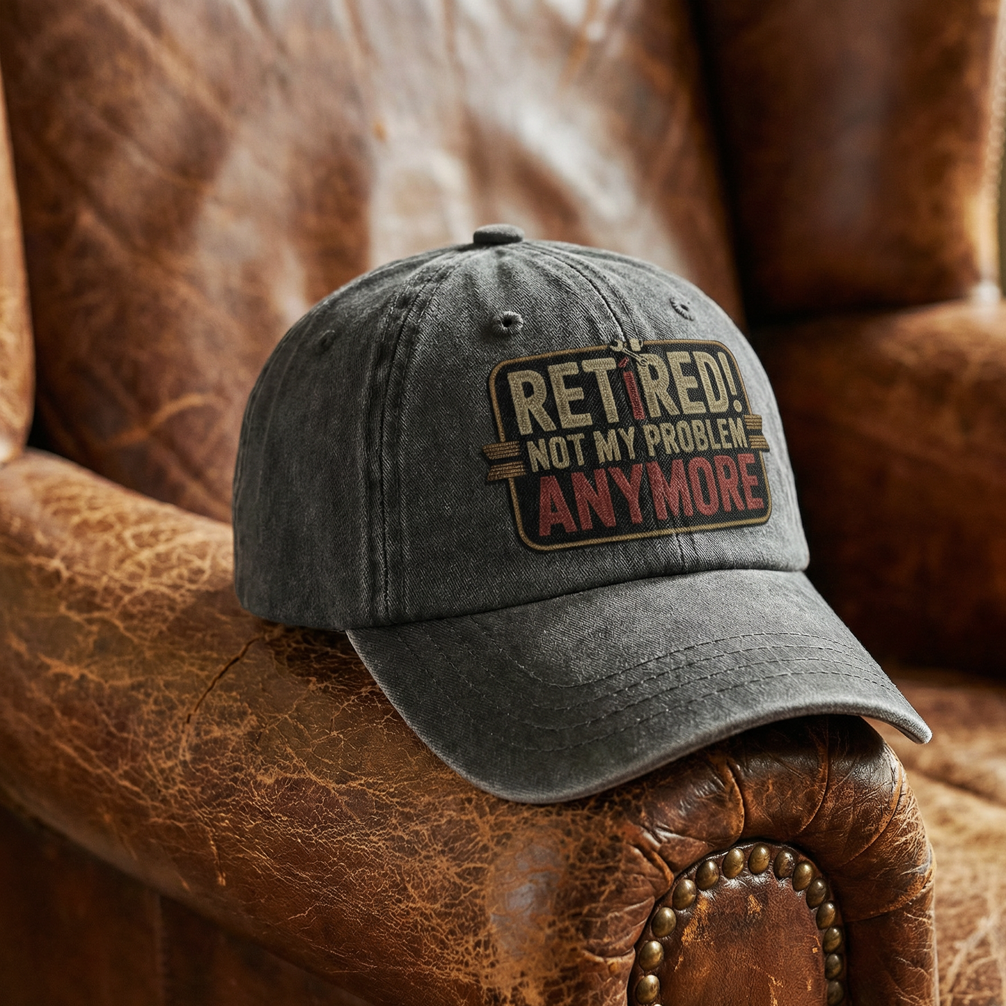 “Retired! Not My Problem Anymore” Rusted West Classic Cap