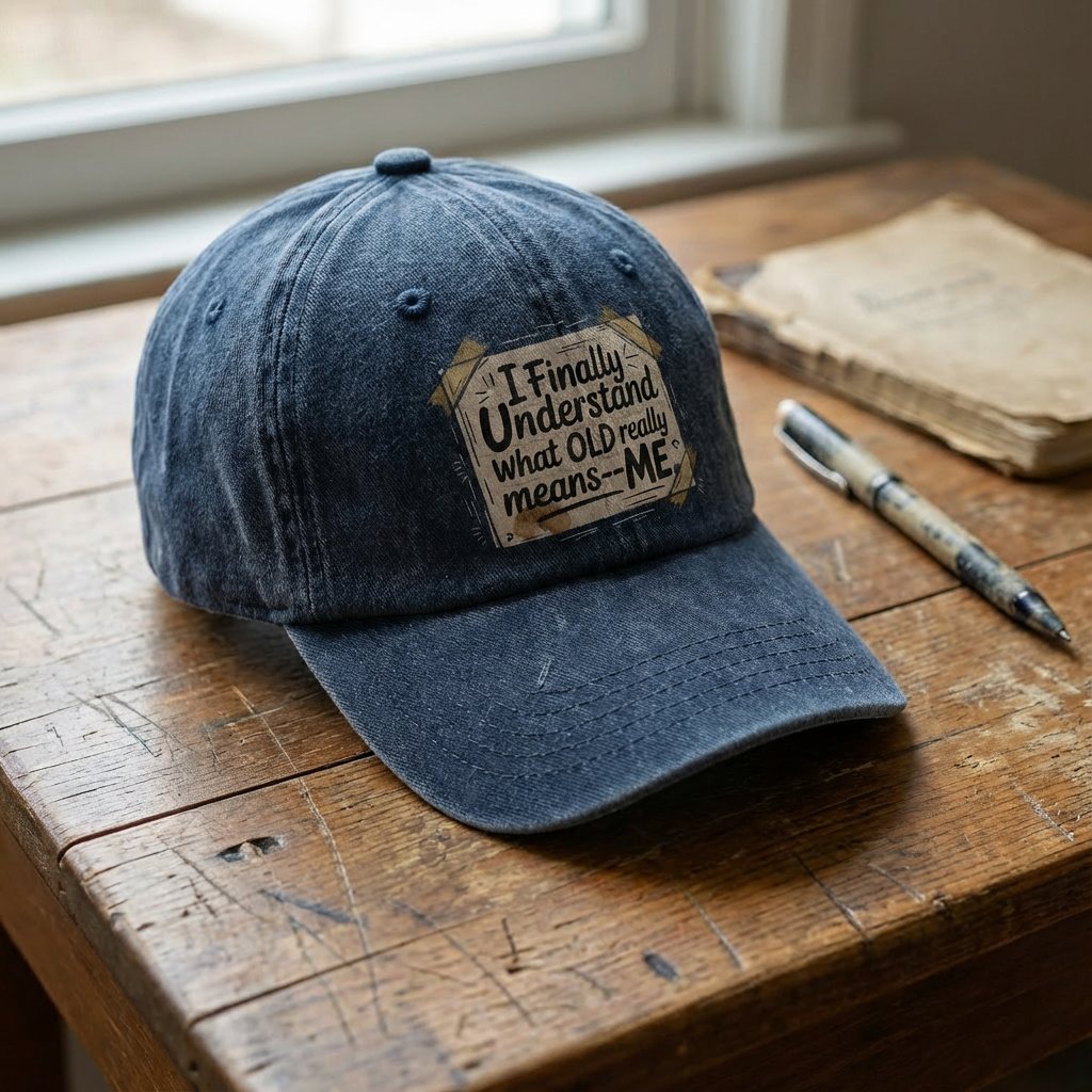 “I Finally Understand What OLD Really Means – ME” Doodle Note Classic Cap