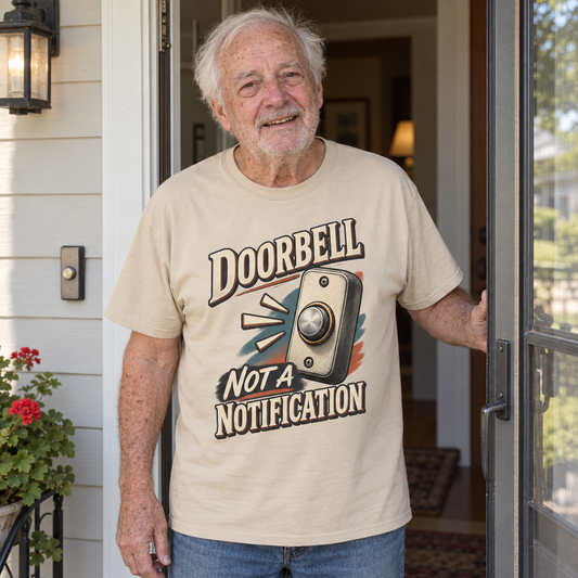 "Doorbell Not A Notification" Vintage T-Shirt