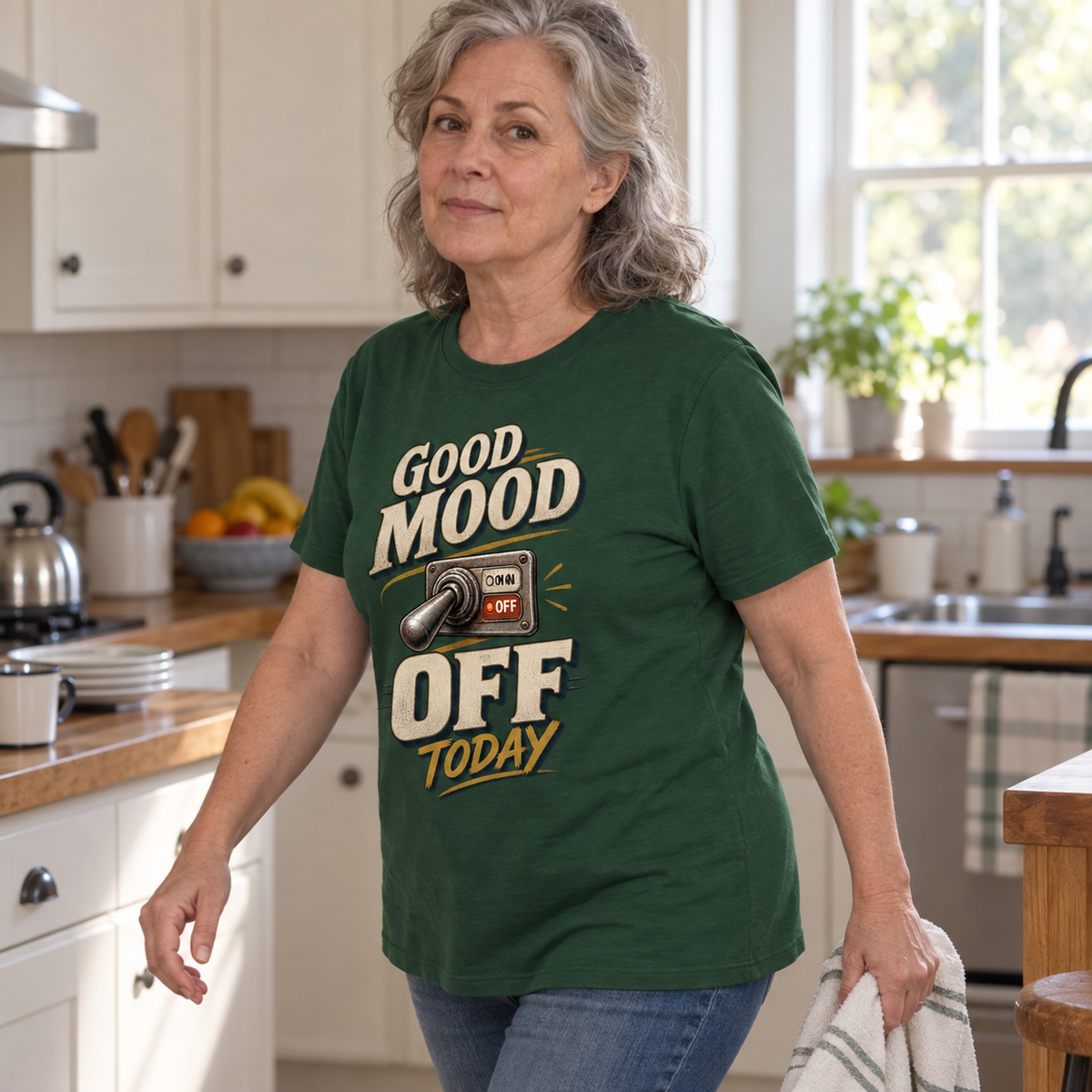"Good Mood Off Today" Vintage T-Shirt