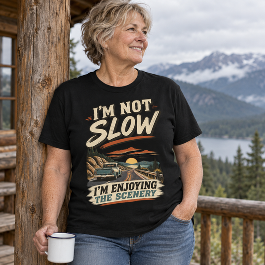 "I'm Not Slow. I'm Enjoying The Scenery" Vintage T-Shirt