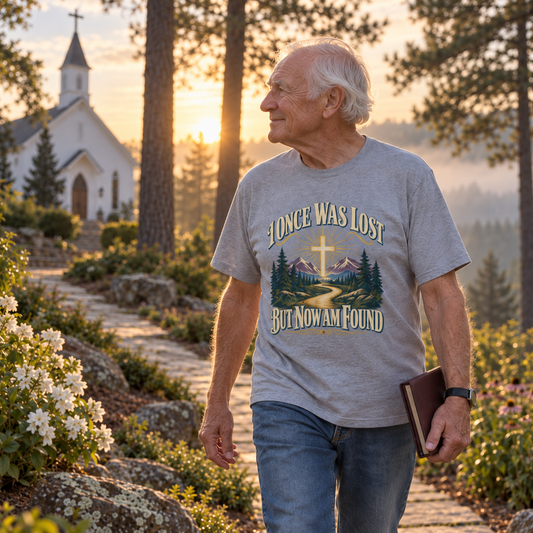 "I Once Was Lost But Now Am Found" Vintage T-Shirt