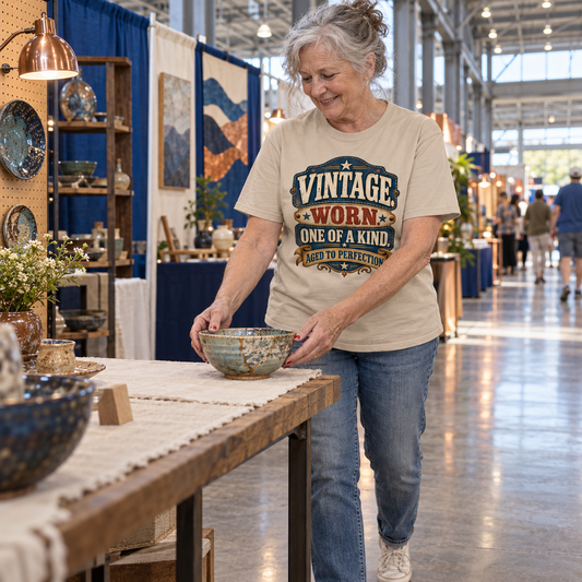 "Vintage. Worn. One Of A Kind. Aged To Perfection" Vintage T-Shirt