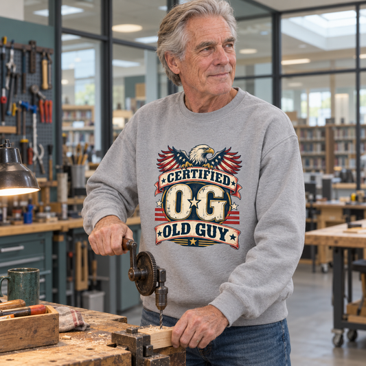 "Certified OG Old Guy" Vintage Sweatshirt