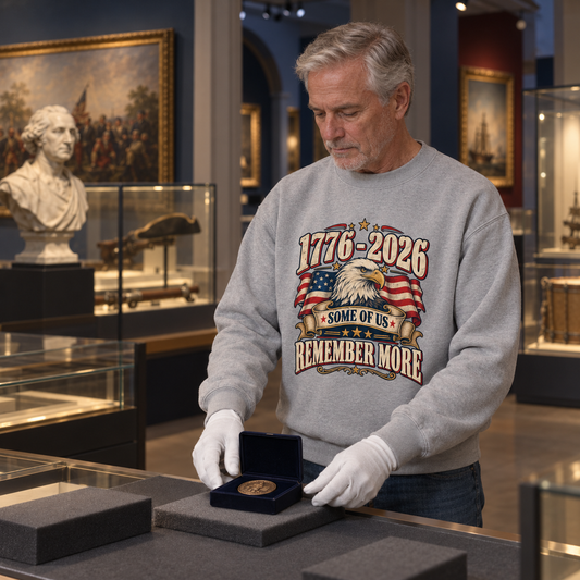 "1776-2026 Some Of Us Remember More" Vintage Sweatshirt