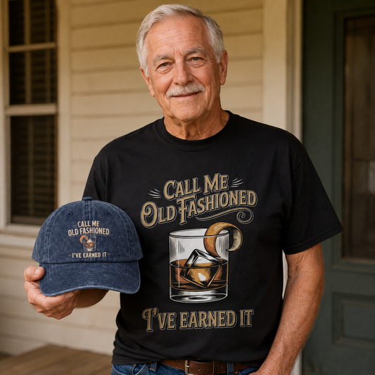 "Call Me Old Fashioned, I’ve Earned It" Whiskey Lounge Vintage Chill Cap