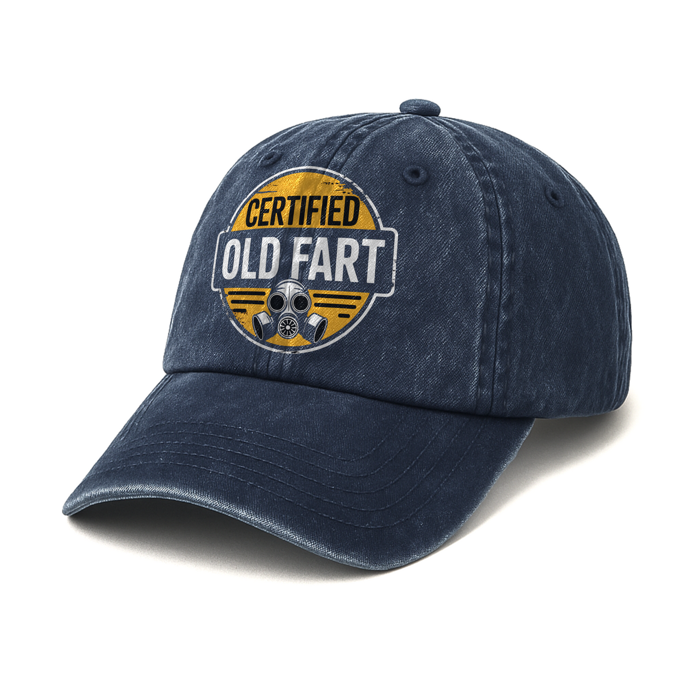 “Certified Old Fart” Hazard Humor Badge Cap