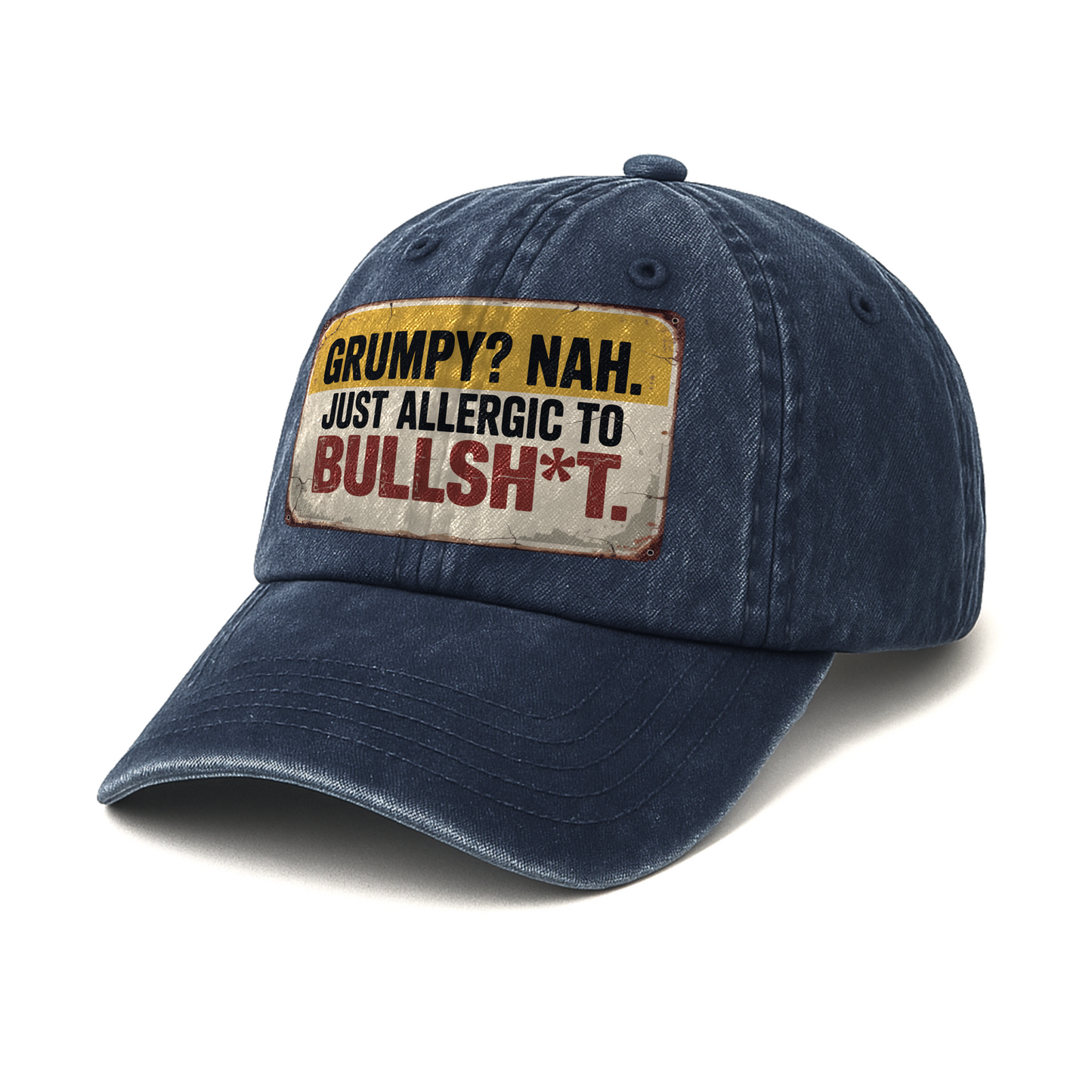 “Grumpy? Nah. Just Allergic to Bullsh*t.” Rusted West Outlaw Cap