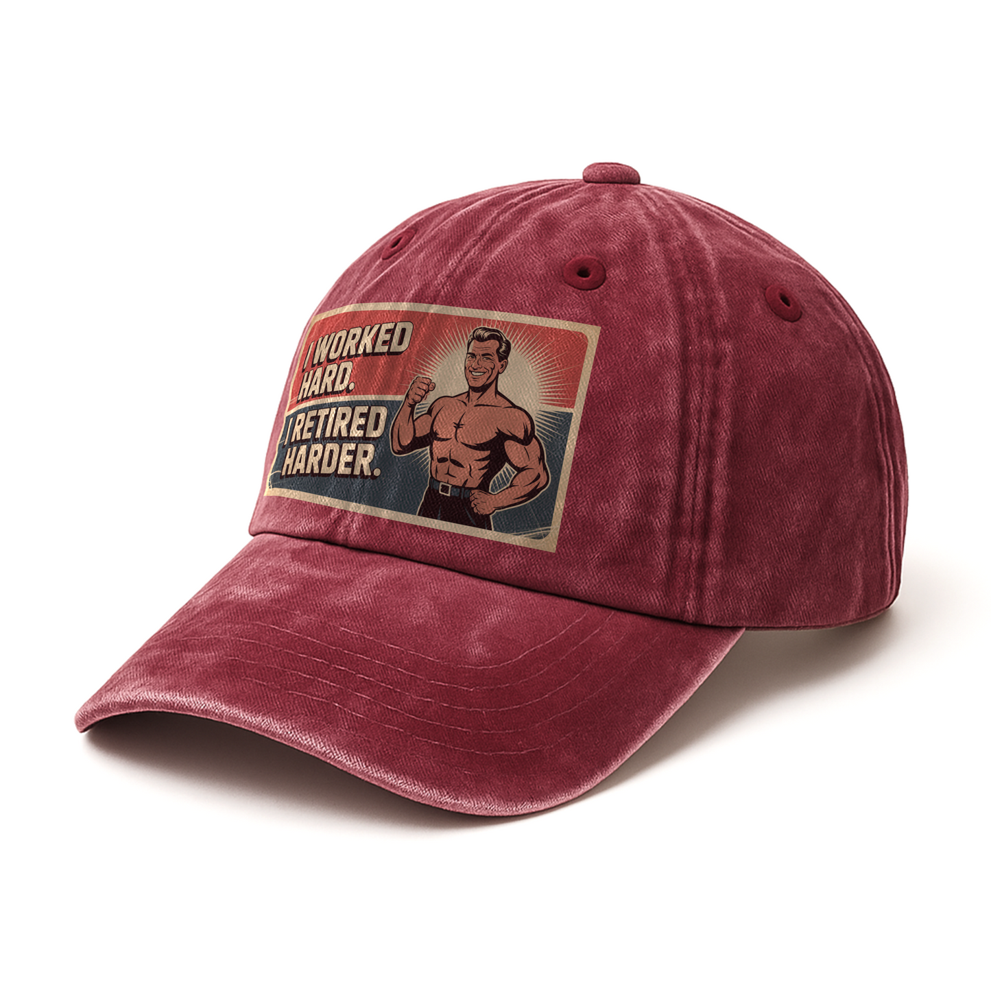 “I Worked Hard. I Retired Harder.” Atomic Flex Retro Tribute Cap