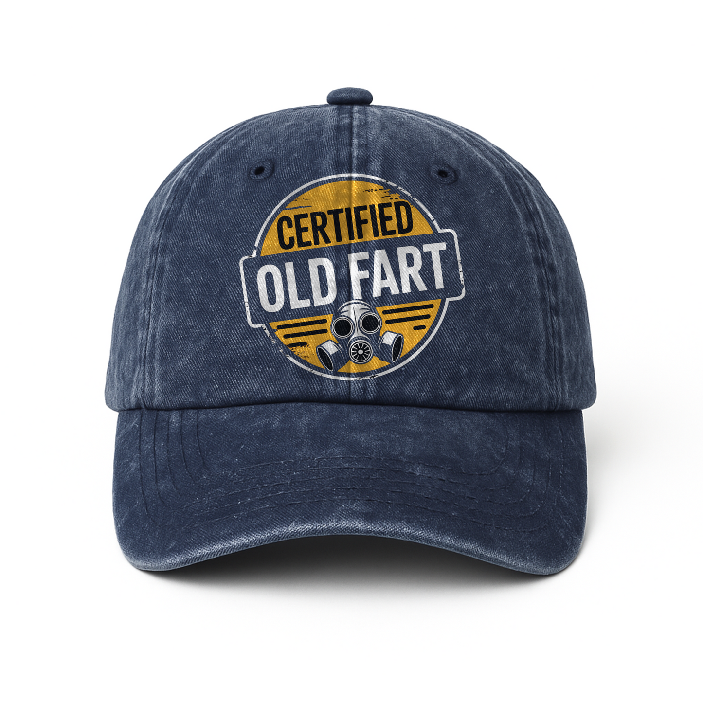 “Certified Old Fart” Hazard Humor Badge Cap