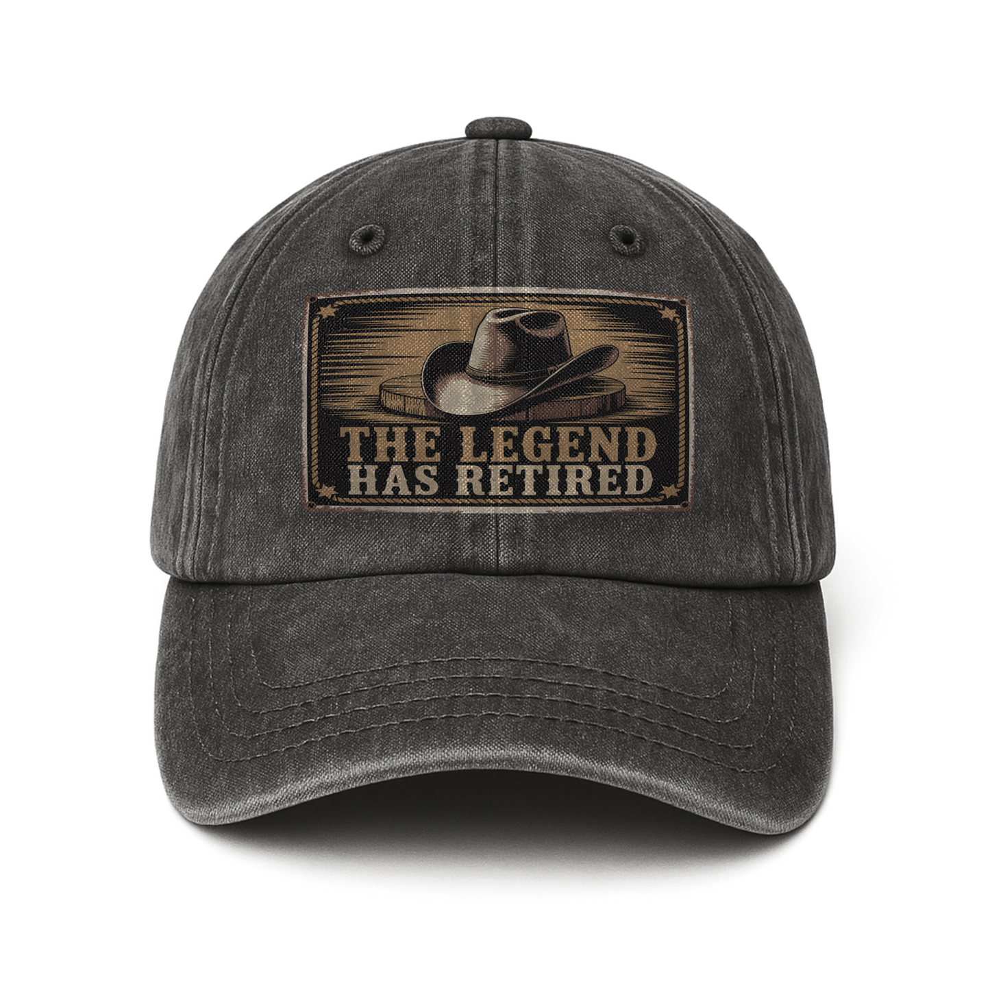 “The Legend Has Retired” Frontier Flair Tribute Cap