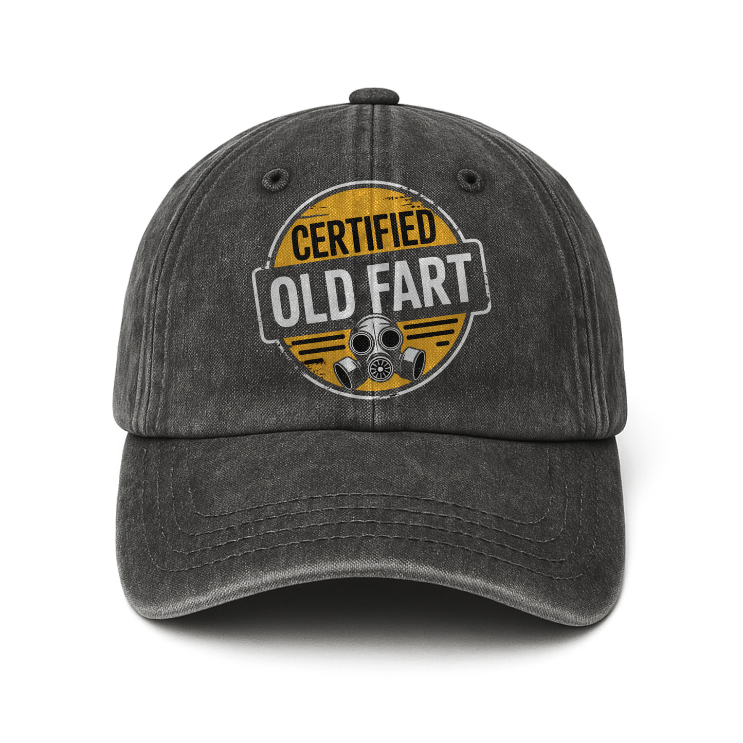 “Certified Old Fart” Hazard Humor Badge Cap