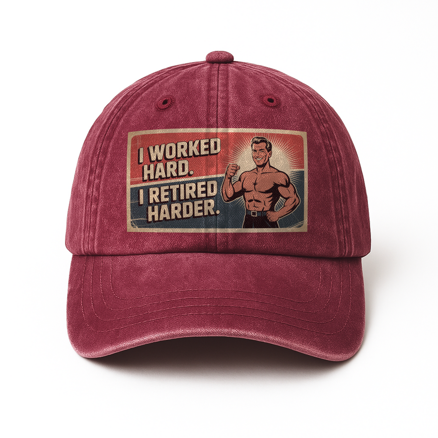 “I Worked Hard. I Retired Harder.” Atomic Flex Retro Tribute Cap