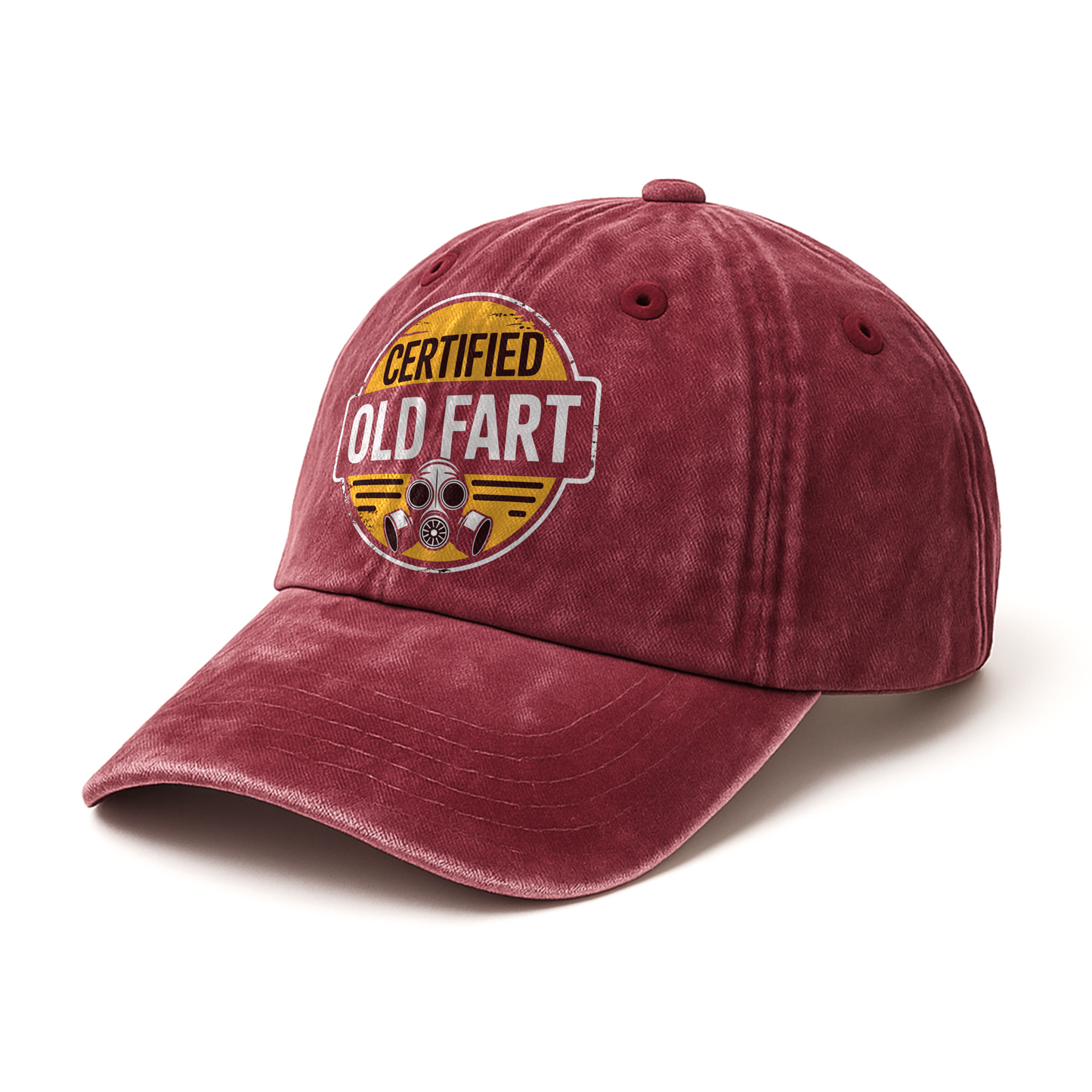 “Certified Old Fart” Hazard Humor Badge Cap