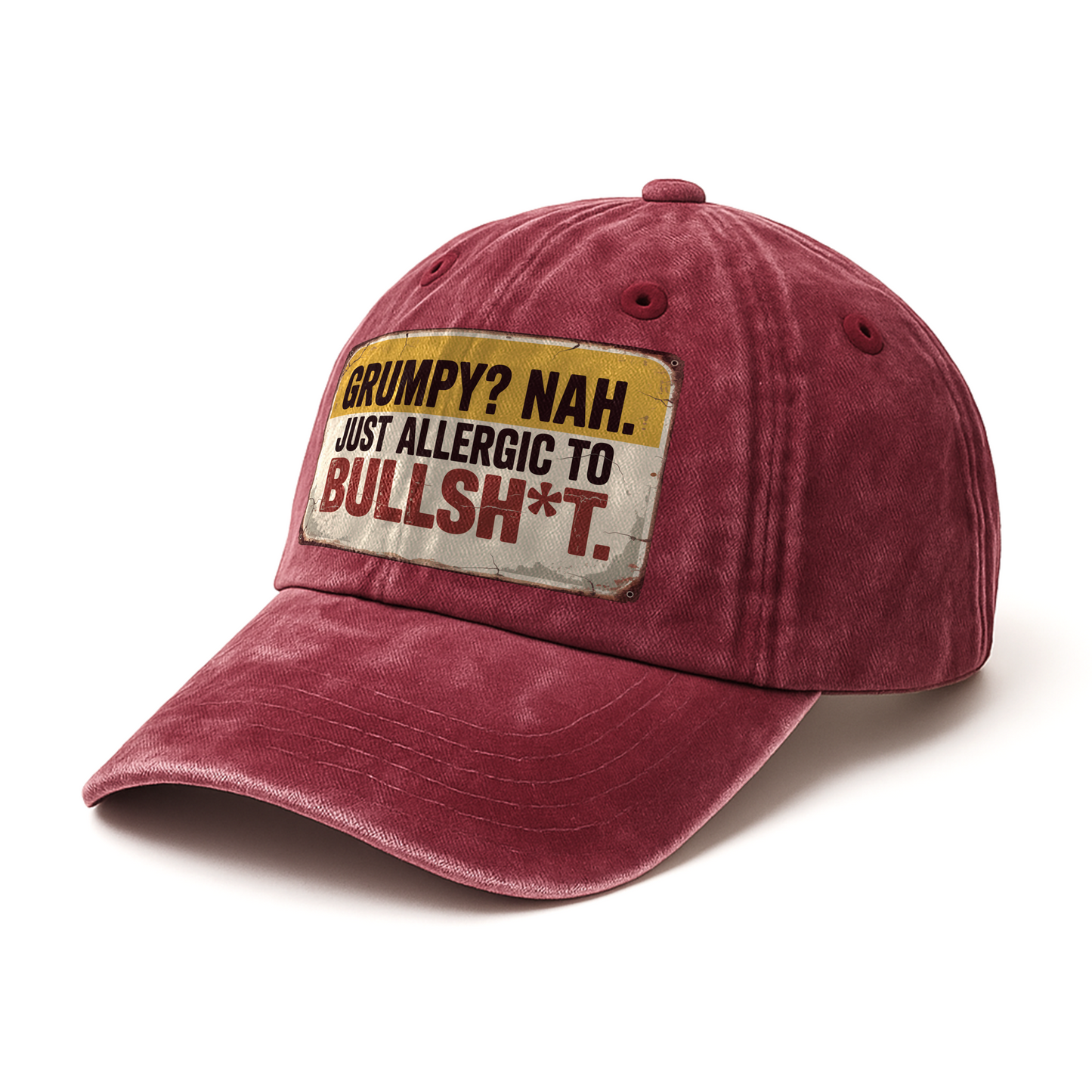 “Grumpy? Nah. Just Allergic to Bullsh*t.” Rusted West Outlaw Cap