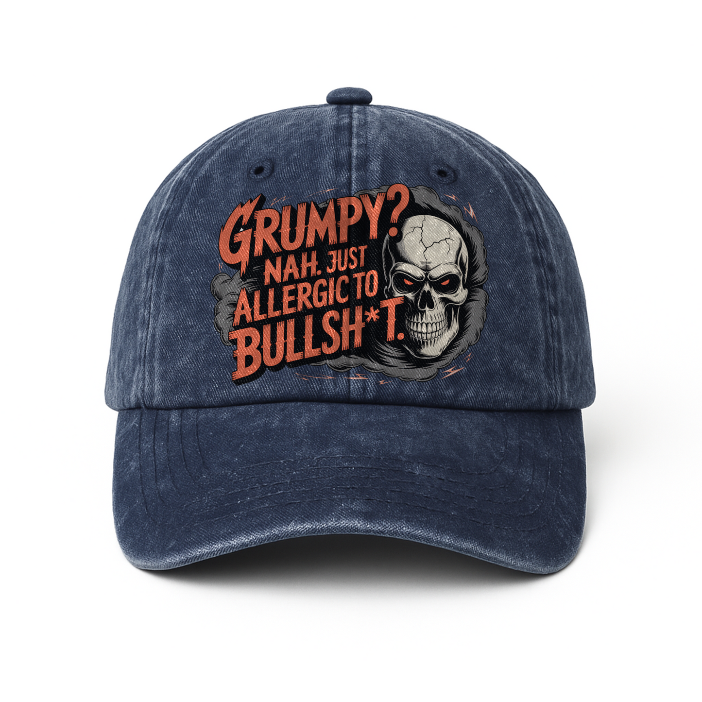 “Grumpy? Nah. Just Allergic to Bullsh*t.” Midnight Reaper Outlaw Cap