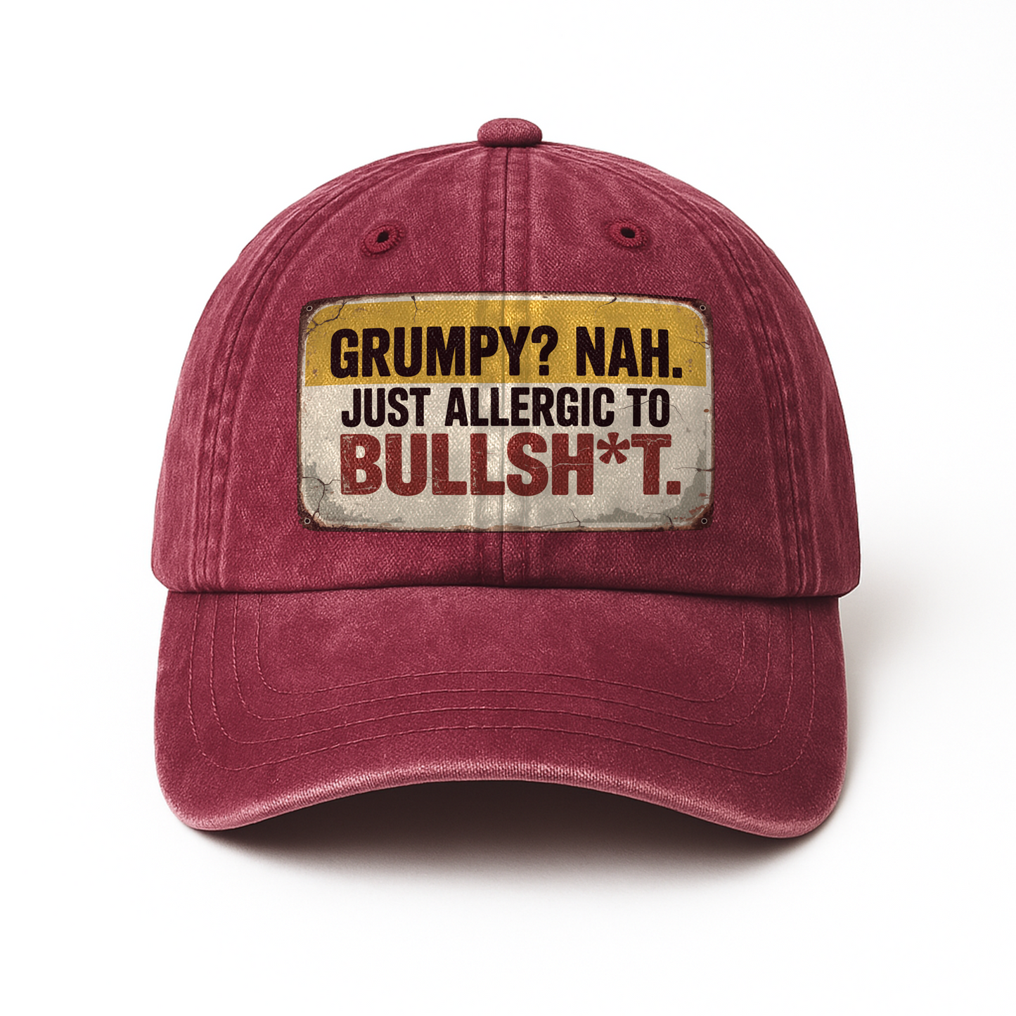 “Grumpy? Nah. Just Allergic to Bullsh*t.” Rusted West Outlaw Cap