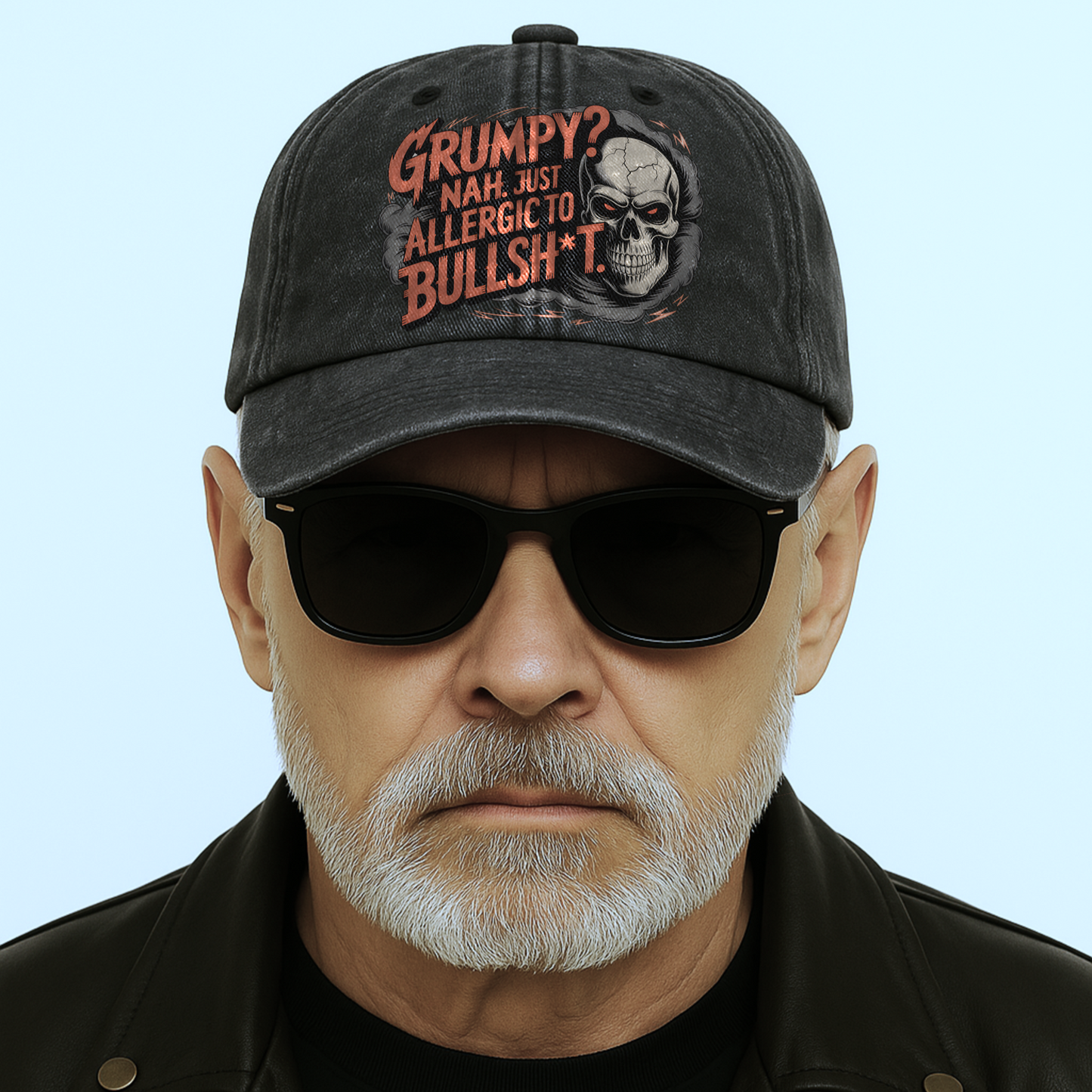 “Grumpy? Nah. Just Allergic to Bullsh*t.” Midnight Reaper Outlaw Cap