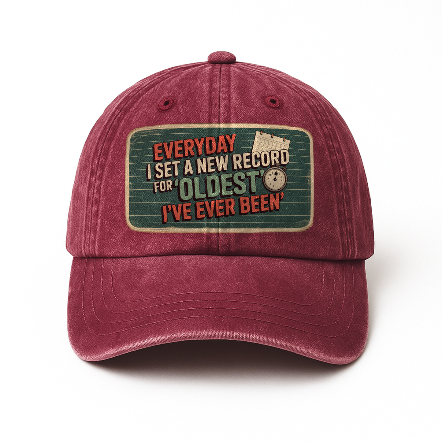 “Everyday I Set a New Record for ‘Oldest I’ve Ever Been’” Retro Scoreboard Philosophy Cap