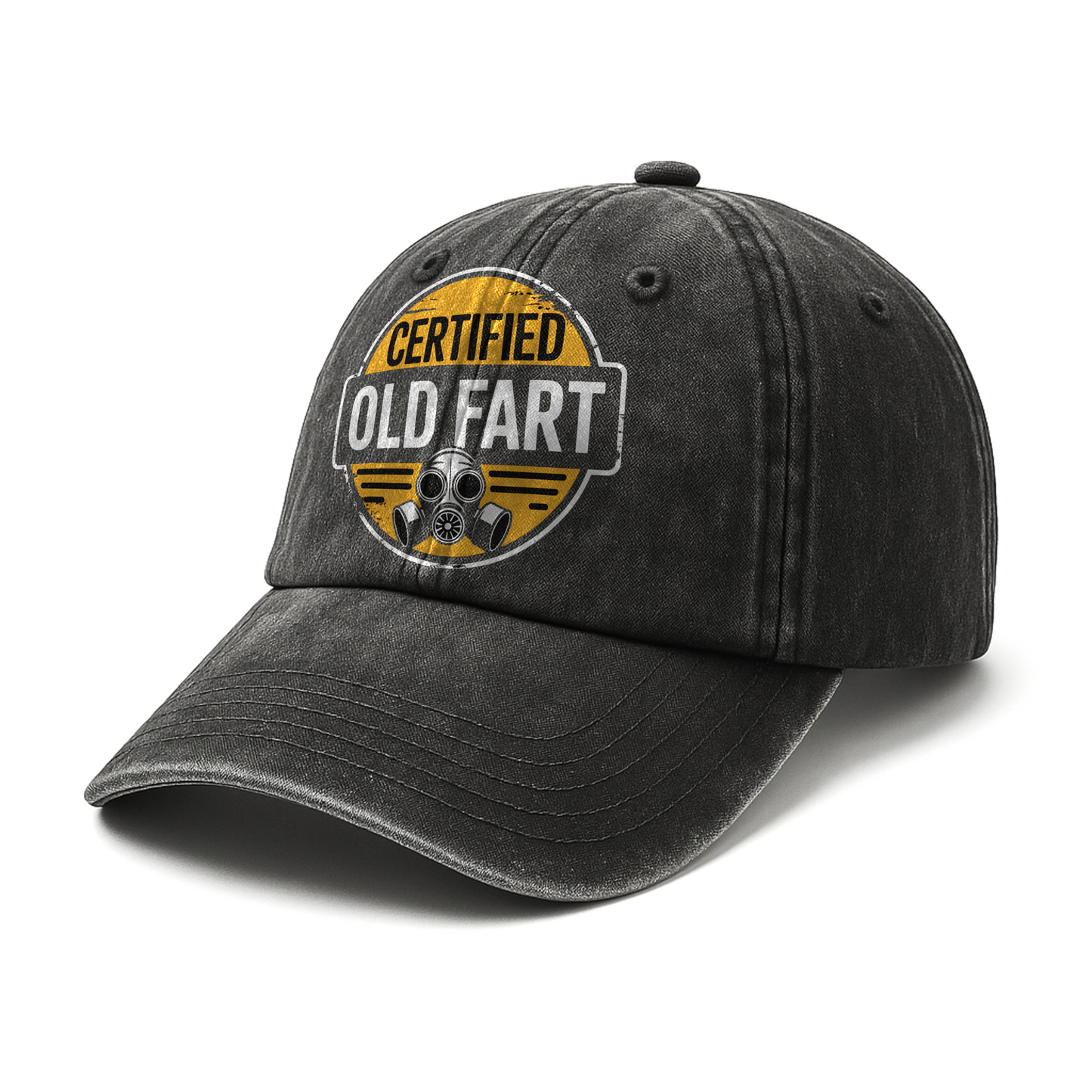 “Certified Old Fart” Hazard Humor Badge Cap