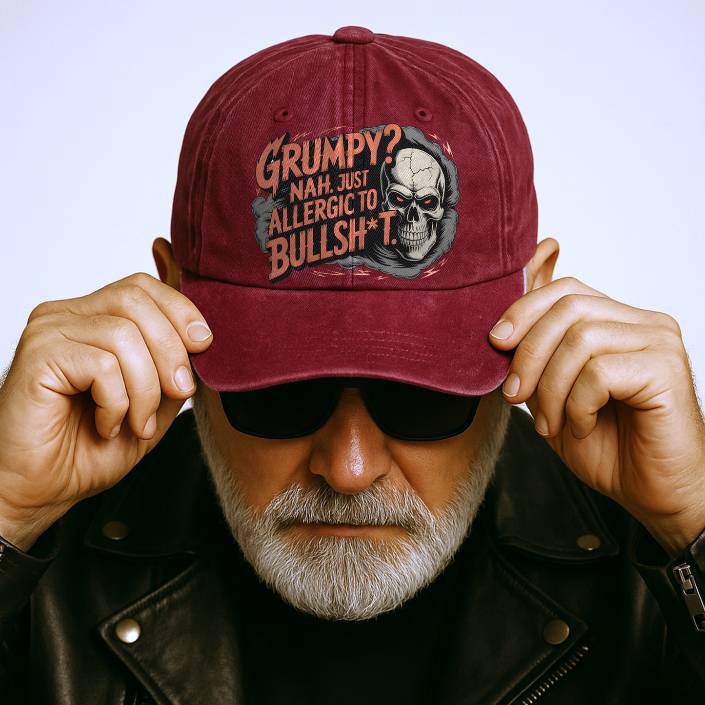 “Grumpy? Nah. Just Allergic to Bullsh*t.” Midnight Reaper Outlaw Cap