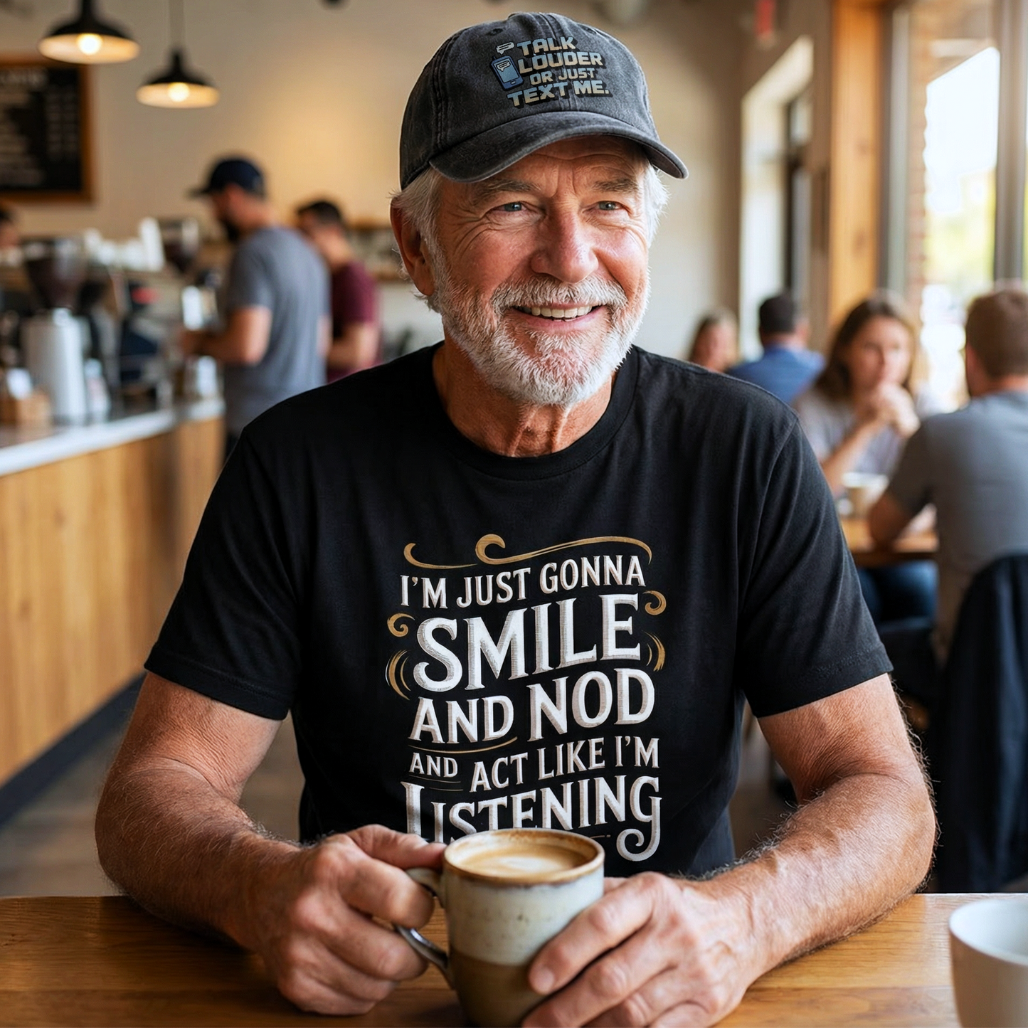 The "Analog Hearing Aid" Cap - Talk Louder Edition