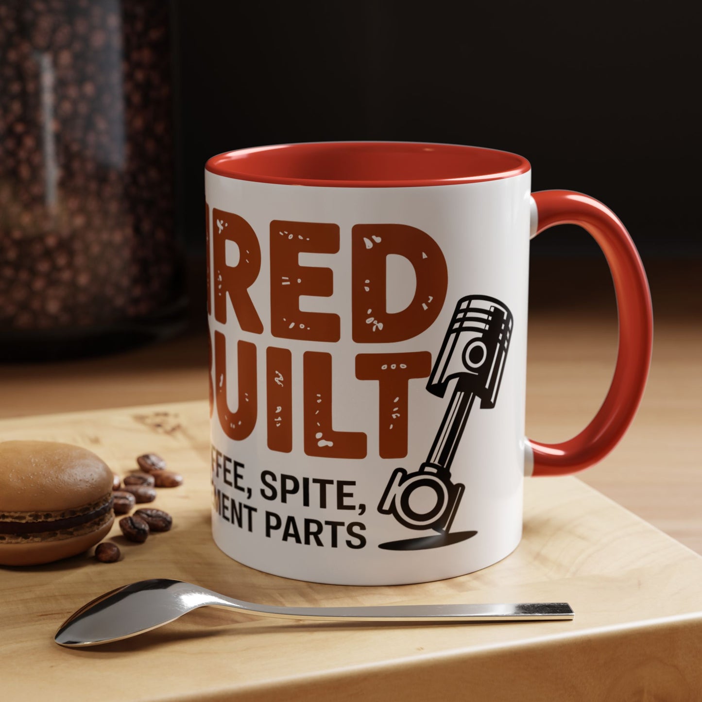 Retired & Rebuilt. Runs on Coffee, Spite and Replacement Parts Ceramic Coffee Mug