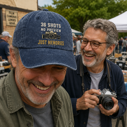 "36 Shots. No Preview. Just Memories" Vintage Washed Cap