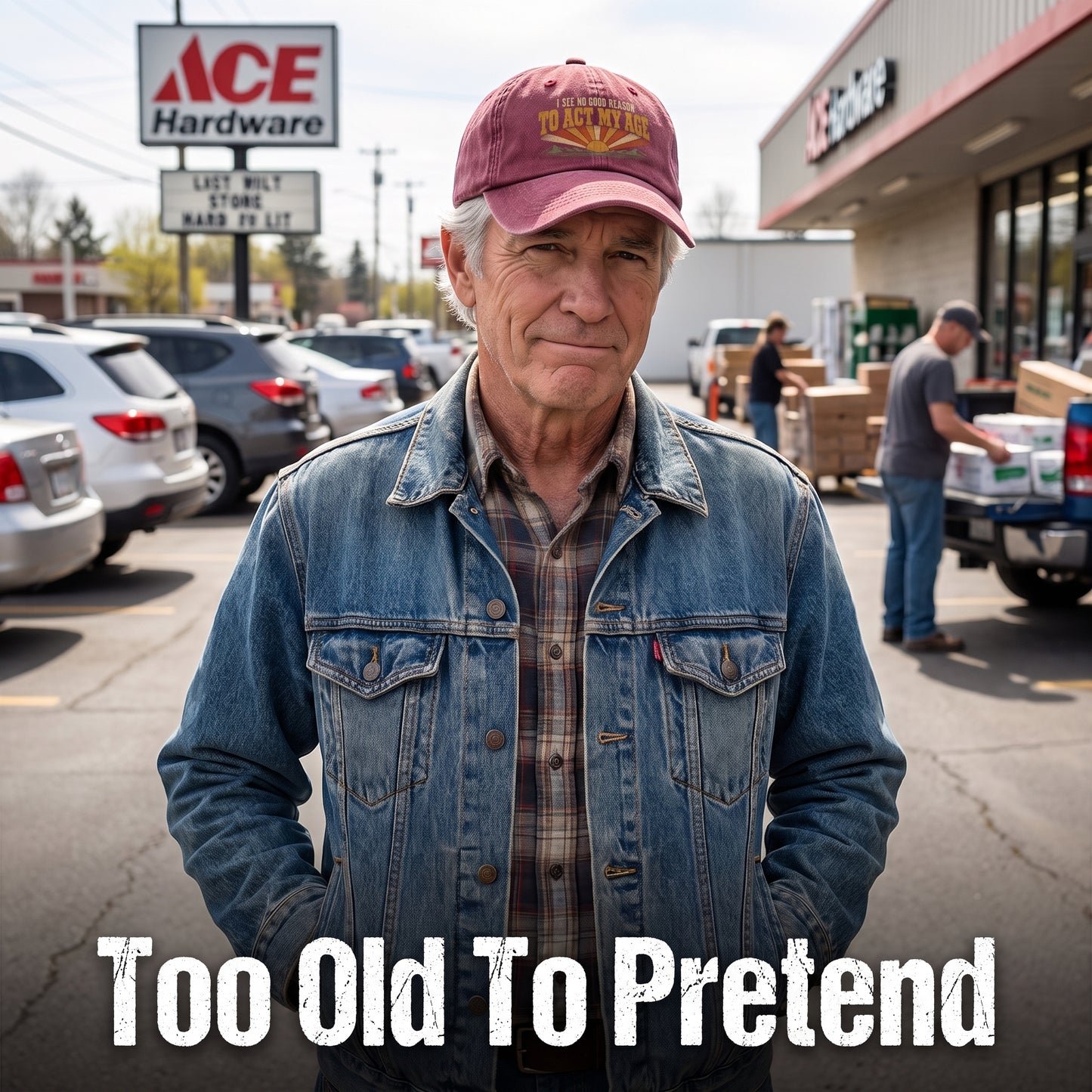 "I See No Good Reason To Act My Age" Funny Vintage Washed Cap
