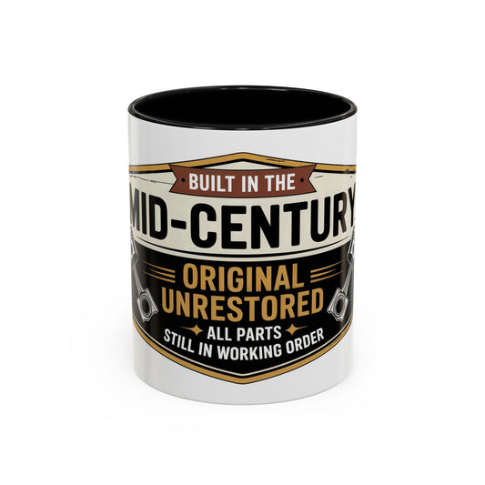 Built in the Mid-Century, Original Unrestored Ceramic Coffee Mug