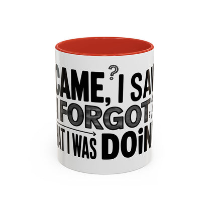 I Came, I Saw, I Forgot What I Was Doing Ceramic Coffee Mug