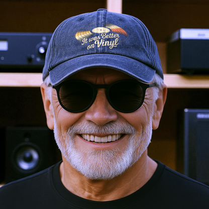 "It Was Better On Vinyl" Retro Music Lover Cap