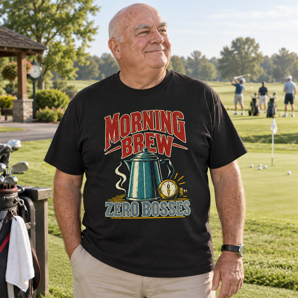 "Morning Brew. Zero Bosses" Vintage T-Shirt