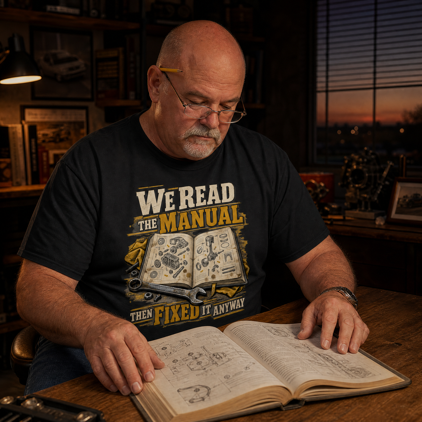"We Read The Manual Then Fixed It Anyway" Vintage T-Shirt