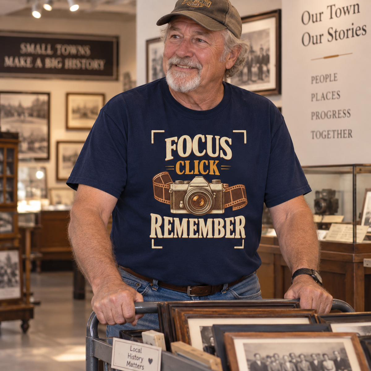 "Focus Click Remember" Vintage T-Shirt