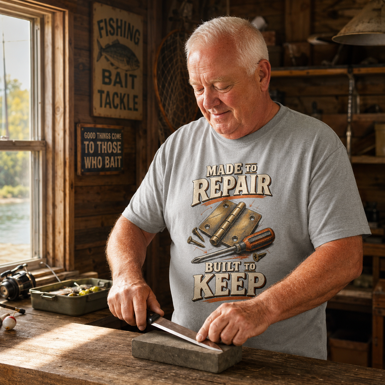 "Made To Repair. Built To Keep" Vintage T-Shirt