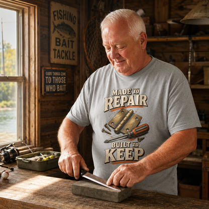 "Made To Repair. Built To Keep" Vintage T-Shirt