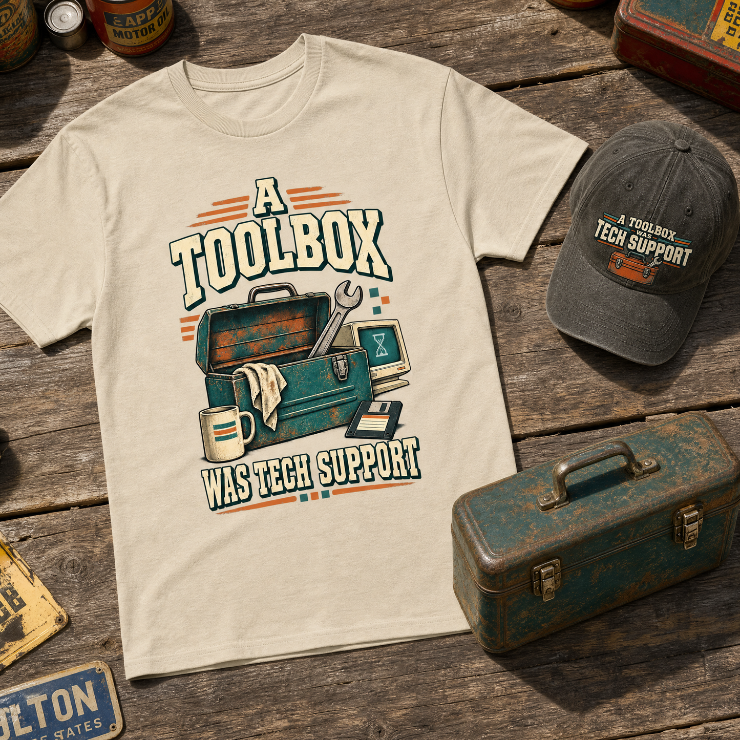 "A Toolbox Was Tech Support" Vintage T-Shirt