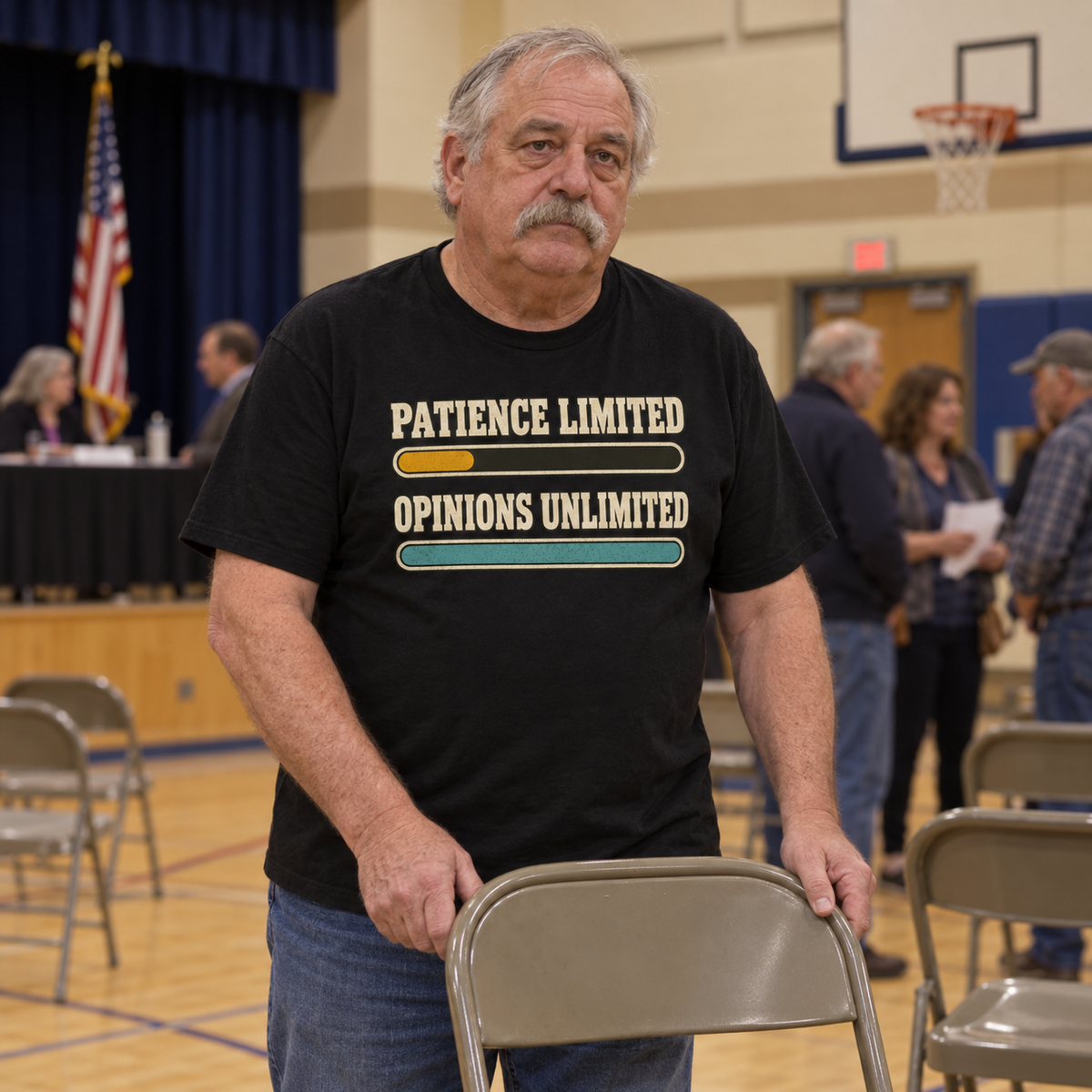 "Patience Limited. Opinions Unlimited" Vintage T-Shirt