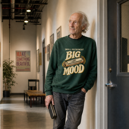 "Small Instrument. Big Mood" Vintage Sweatshirt