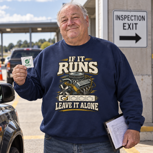 "If It Runs Leave It Alone" Vintage Sweatshirt